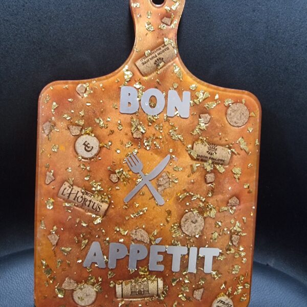 planche à découper orange